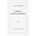 Le�on sur la le�on