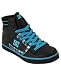 DC The Manteca Slim in Black & Turquoise,Sneakers for Women