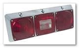 SMALL TRAILER LTG,RED/CHROME VERSALITE SURFACE MOUNT,RETAIL PACK