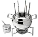 All-Clad Stainless Fondue Pot with forks