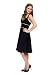 Elegantes Luxus Abend Cocktail Kleid, Farbe schwarz, Gr.44 schwarz