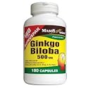 Ginkgo Biloba 500mg 180 capsules