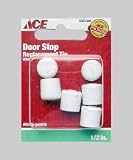 ACE TRADING BHDW 4 01-3028-290 RUBBER DOOR STOP TIP 1/2WHITE (PACK OF 5)