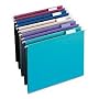 Smead Hanging Folder, Letter, 1/5 Cut Tab, Assorted Colors, 25 per Box (64056)
