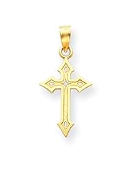 14k Gold Passion Cross Pendant