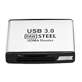 Hoodman Ruggedized Raw Steel Superspeed USB 3.0 UDMA Card Reader - Hoodman RAWUSB3 by Hoodman