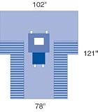 ^Proxima Chest/Breast Drape - 15x10, Fenestrated Min.Order is 1 CS ( 12 Each / Case; )