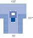 ^Proxima Chest/Breast Drape - 15x10, Fenestrated Min.Order is 1 CS ( 12 Each / Case; )