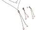 Sterling Silver Pearl Necklace and Earrings Set