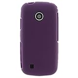 Hard Snap on Plastic PURPLE RUBBERIZED Sleeve Faceplate Cover Case for LG V ....