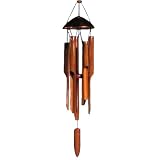 Asli Arts Mega Spun Top Bamboo 80 Inch Wind Chime, Copper