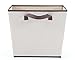 StorageManiac Pack of 2 Foldable Square Storage Bin with Two Handles, Durable Open Storage Basket, Polyester Canvas