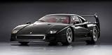 Ferrari F40 Light Weight Black With LM Wing 1/12 by Kyosho 08602bklm