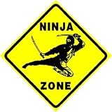 NINJA ZONE fighter warrior martial arts sign