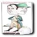 Londons Times Funny Panel Hollywood Cartoons - Napoleon Bono Part - Mouse Pads
