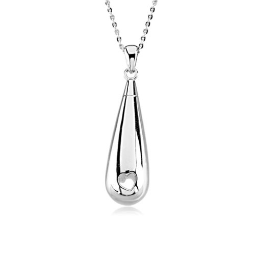 Tear of Love Ash Holder Necklace, Sterling Silver