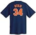 Nolan Ryan Houston Astros MLB Throwback 2 Sided Short Sleeve T Shirt By Majestic (XXL=52)