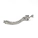 JADE Onlines Body Piercing Navel Belly Button Ring Bar - Silver Chain Tassels Style