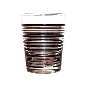 Fiesta Black Stripe 14-ounce Glass Double Old Fashion by Fiestaware