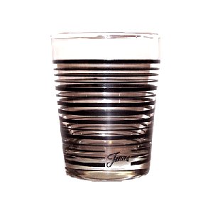 Fiesta Black Stripe 14-ounce Glass Double Old Fashion