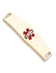 14k Gold Medical Jewelry ID Plate