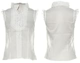 ROMEO & JULIET COUTURE Sheer Ruffle Blouse