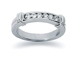 0.24 Diamond Wedding band in Platinum