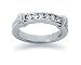 0.24 Diamond Wedding band in 14k White Gold