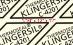 Gasket Material 05: 1/16" Thick x 12" x 12" KLINGERSIL&reg; C-4201