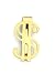 14k Gold Dollar-Sign Money Clip