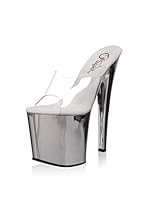 Pleaser Sandalias de tacón (Plata)