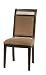 Armen Living B385 Beige Chenille with Marble Inlay Side Chair, Set of 2