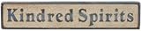 Kindred Spirits Wood Rustic Sign - Navy Blue Board-Frame-Cream Letters