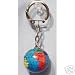 World Map Globe Keychain / Sold as a Set of Six Color Globe Keychains, Great for Party Favors, Incentive Awards, Gift Giving and More /