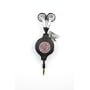 Chicbuds WBCB Retractable Earphones with Swarovski Crystals (Watermelon on Black)