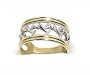 Exquisite 10 KT Two Tone Gold Band Dolphin 10K Ring
