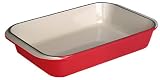 Le Creuset Enameled Cast-Iron 5-1/4-Quart Rectangular Roaster, Red