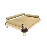 DoggySnooze Dog Bed Sofa - Sand - Medium 37x25