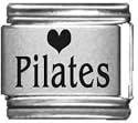 Clearly Charming Heart Pilates Laser Italian Charm