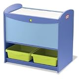 Wood Toy Box with Bins