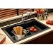 Swanstone Granite Kitchen Sink, QZAD 3322.075 Bianca, drop-in ascend bowl.