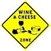 WINE & CHEESE ZONE party alcohol fun NEW sign