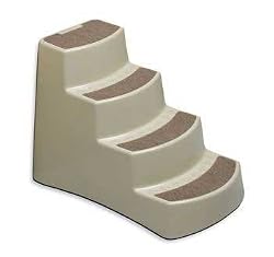 Petmate 29530 Carpeted Pet Steps, Almond