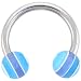 BASEBALL BLUE Horse Shoe Circluar Barbell