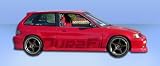 1988-1991 Honda Civic HB Type M Flared Sideskirts