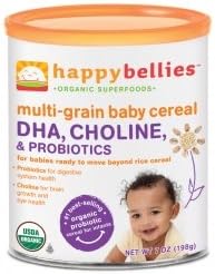 Happy Bellies Dha + Probiotic Organic Multigrain Cereal (7 Oz)
