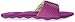 adidas Women's Anyanda Flex Slide W-W, Pink/White/Silver, 10 M US