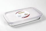 Marinex 2-1/3-Quart Rectangular Bake Dish with Plastic Storage Lid