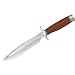 SOG Knives 99160 Agency Fixed Blade Knife with Stacked Leather Handles