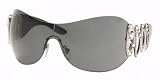 Authentic Bvlgari BV 6017B 102/87 Pallidum Gray Swaroski Rhinestone Sunglasses